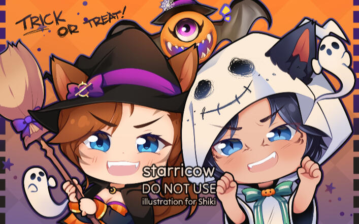 Shiki - Chibi + add character + simple bg + add mascot